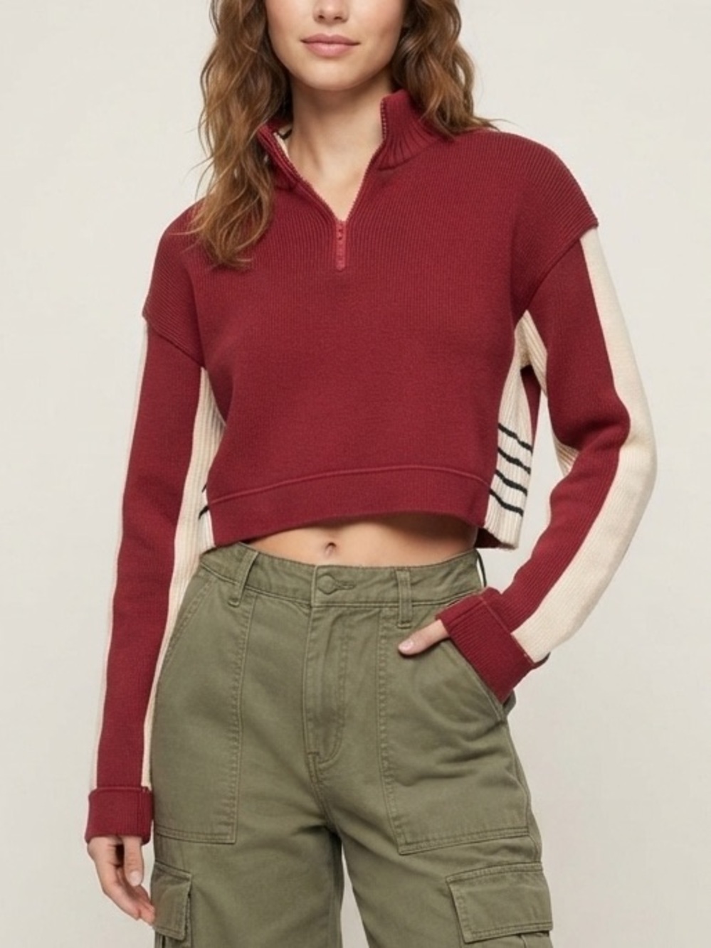 Brandy Melville Half-Zip Sweater Size *M*
